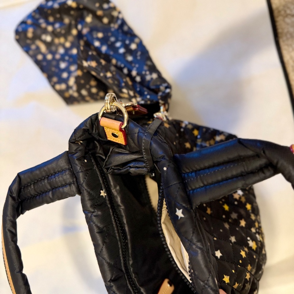 MZ Wallace Black and Gold Star Crossbody Bag - Picture 3 of 3